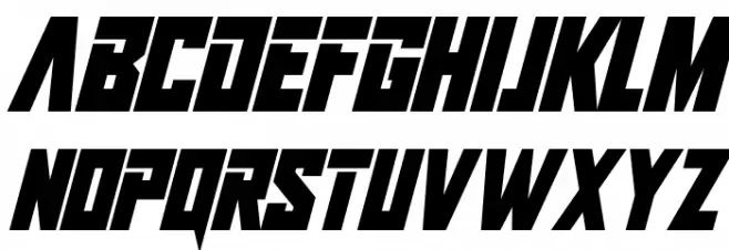 Infinite Darkness Italic Schriftart Groß