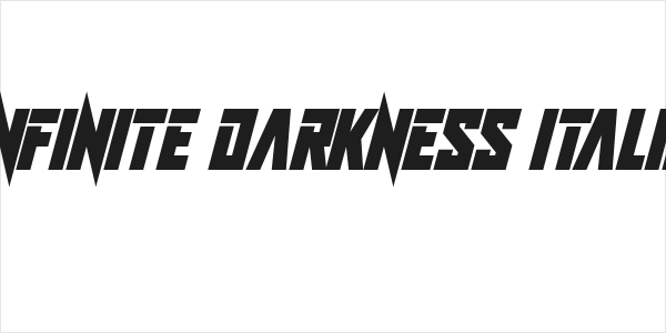 Infinite Darkness Italic Logo