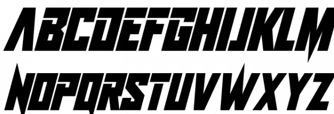 Infinite Darkness Italic フォント 小文字
