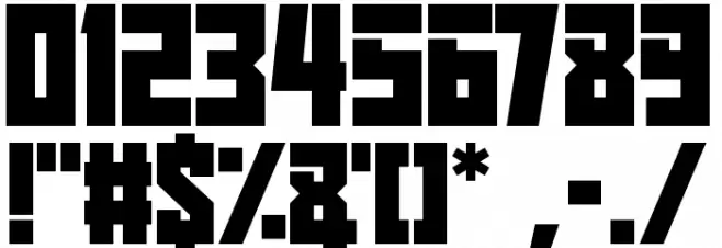 Infinite Darkness Font OTHER CHARS