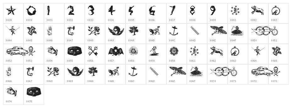 Infinite Dingbats Character Map