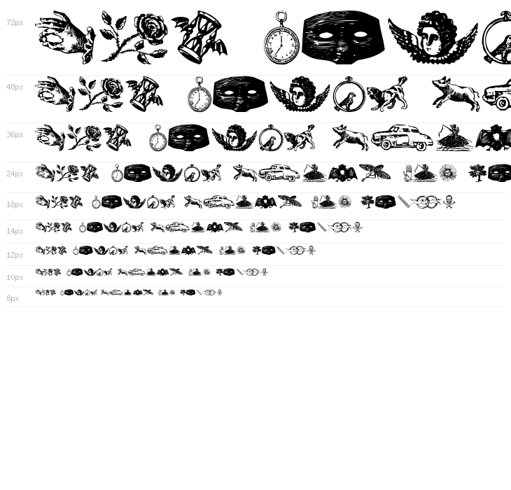 Infinite Dingbats Waterfall