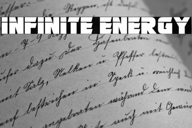 Infinite Energy Font examples