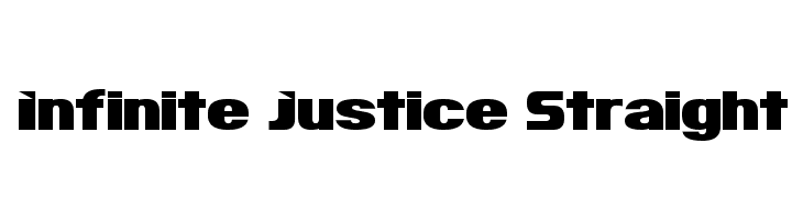 Infinite Justice Straight  Frei Schriftart Herunterladen