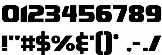 Infinite Justice Straight Font OTHER CHARS