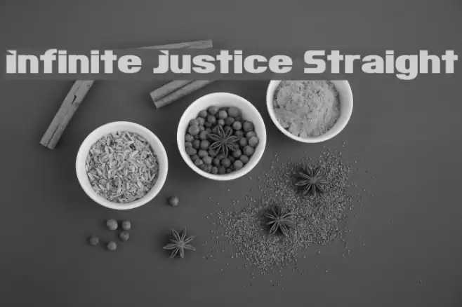 Infinite Justice Straight Font examples