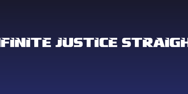 Infinite Justice Straight Social Header