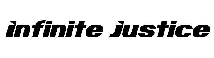 Infinite Justice  नि: शुल्क फ़ॉन्ट्स डाउनलोड