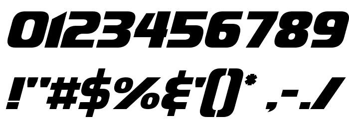Infinite Justice Font OTHER CHARS