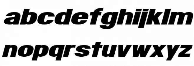 Infinite Justice Font LOWERCASE