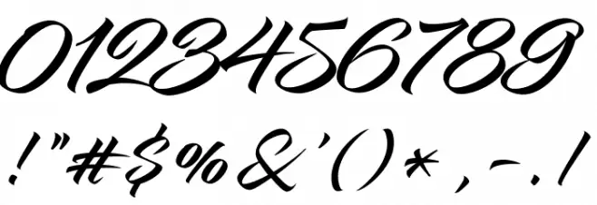 InfiniteStroke-Bolder Font OTHER CHARS