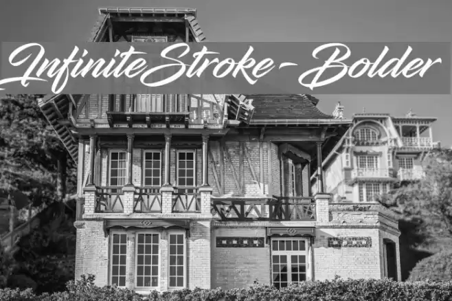 InfiniteStroke-Bolder Font examples