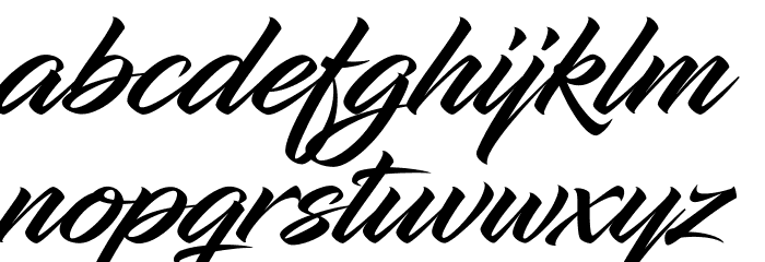 InfiniteStroke-Bolder Font LOWERCASE