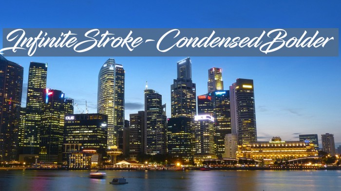 InfiniteStroke-CondensedBolder Font examples