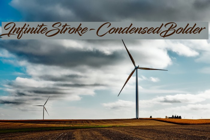 InfiniteStroke-CondensedBolder Font examples