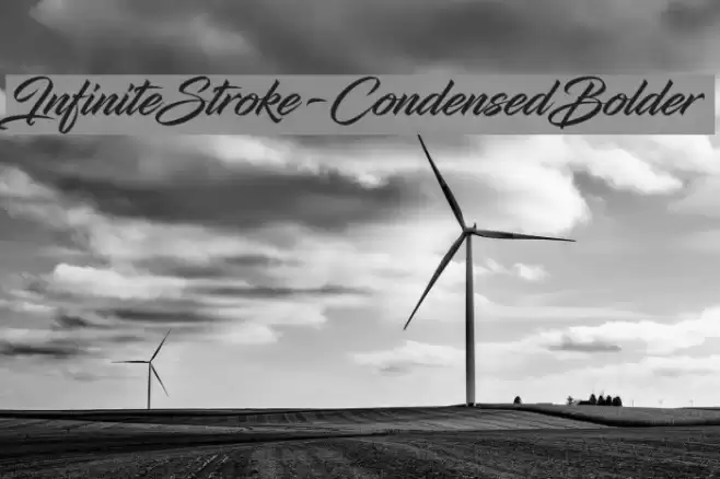 InfiniteStroke-CondensedBolder Font examples