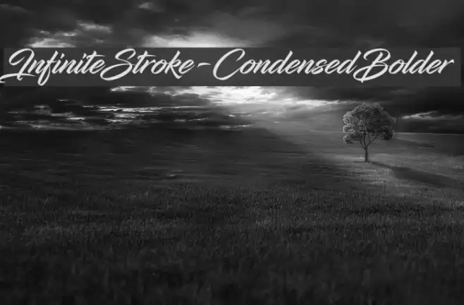 InfiniteStroke-CondensedBolder Font examples