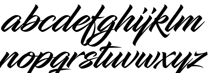 InfiniteStroke-CondensedBolder Font LOWERCASE