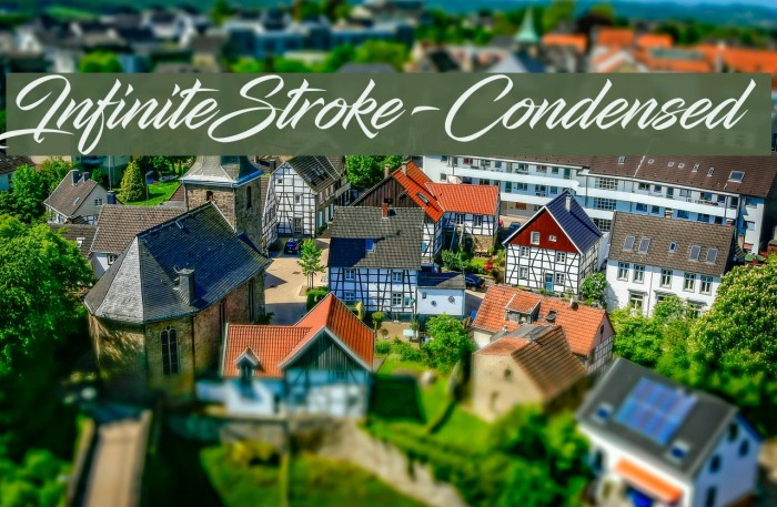 InfiniteStroke-Condensed Font examples