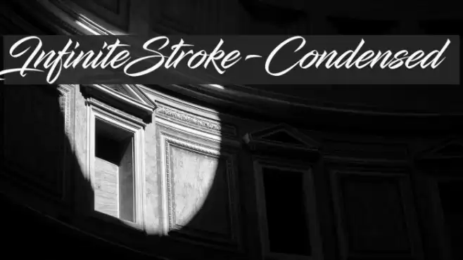 InfiniteStroke-Condensed Font examples