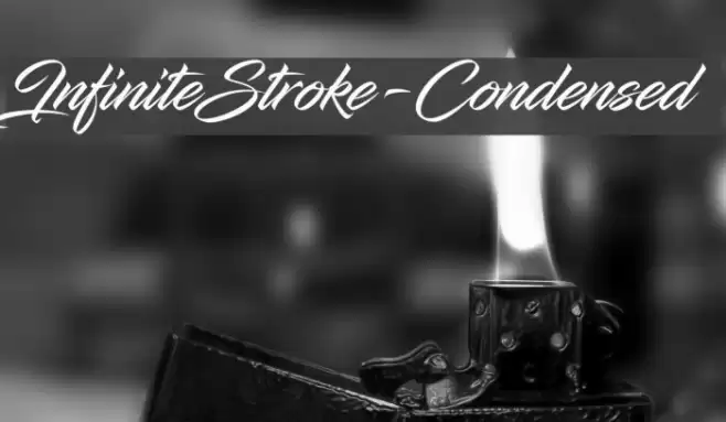 InfiniteStroke-Condensed Font examples