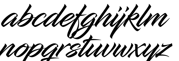 InfiniteStroke Font LOWERCASE