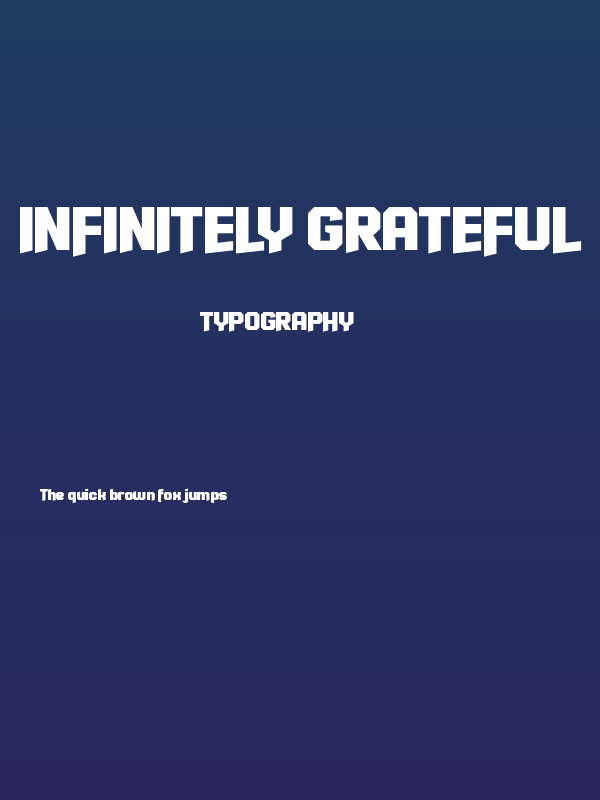 Infinitely Grateful Poster