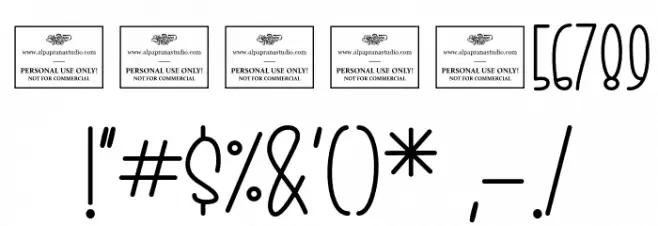 Infinitesimal Font OTHER CHARS