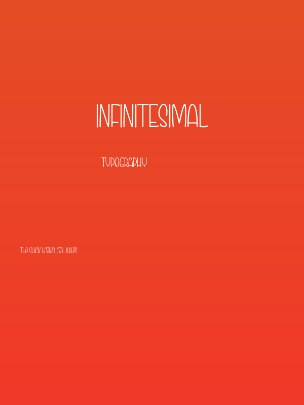 Infinitesimal Poster