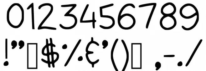 Infinitona Regular フォント その他の文字