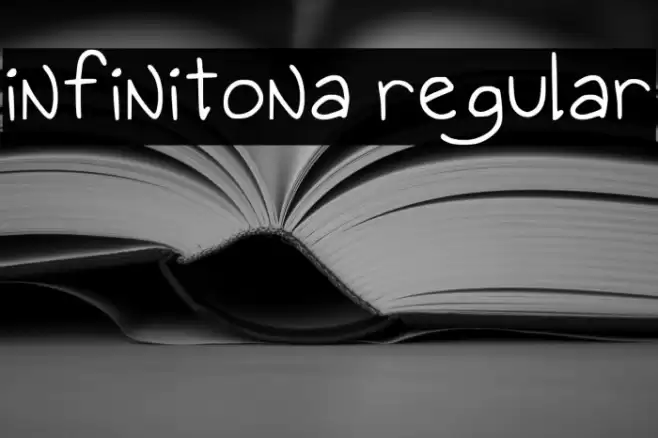 Infinitona Regular フォント examples