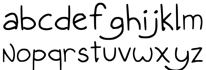 Infinitona Regular フォント 小文字
