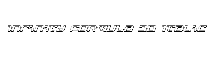 Infinity Formula 3D Italic  Fuentes Gratis Descargar