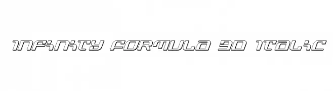 Infinity Formula 3D Italic  Descarca Fonturi Gratis