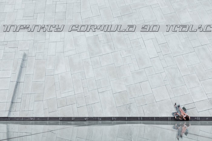 Infinity Formula 3D Italic Font examples