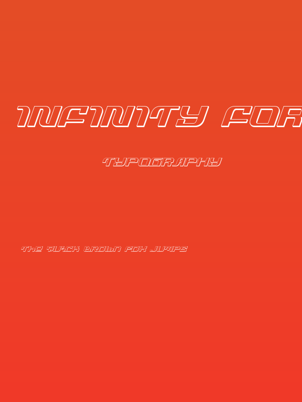 Infinity Formula 3D Italic Poster