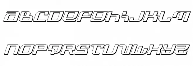 Infinity Formula 3D Italic Fonte MINÚSCULAS