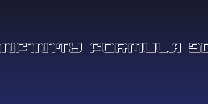 Infinity Formula 3D Social Header