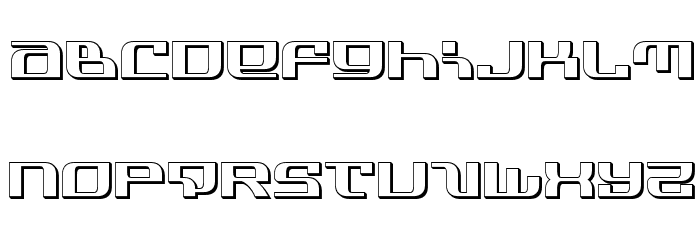 Infinity Formula 3D Font LOWERCASE