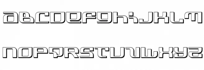Infinity Formula 3D 字体 小写