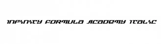 Infinity Formula Academy Italic  Descarca Fonturi Gratis