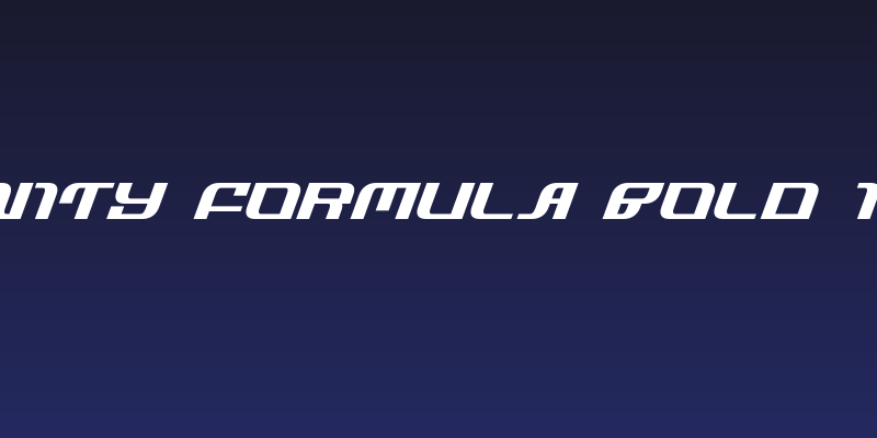 Infinity Formula Bold Italic Social Header