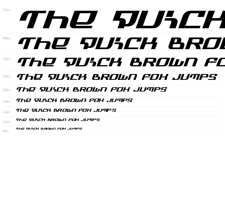 Infinity Formula Bold Italic Waterfall