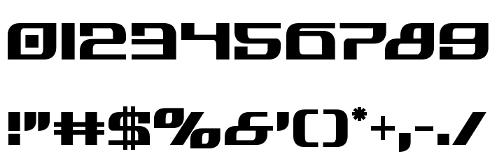 Infinity Formula Bold Font OTHER CHARS