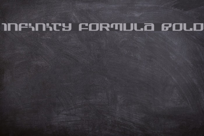 Infinity Formula Bold Font examples