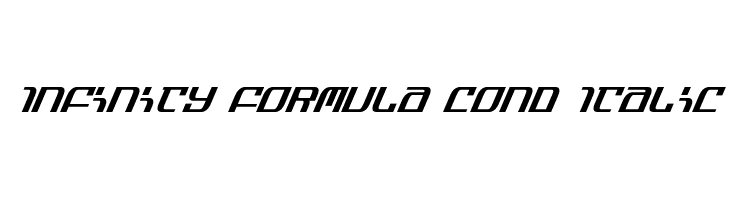 Infinity Formula Cond Italic  免费字体下载