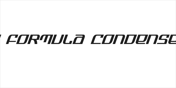 Infinity Formula Condensed Italic Logo