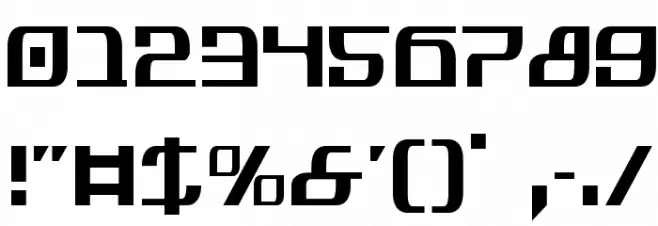 Infinity Formula Condensed Font OTHER CHARS