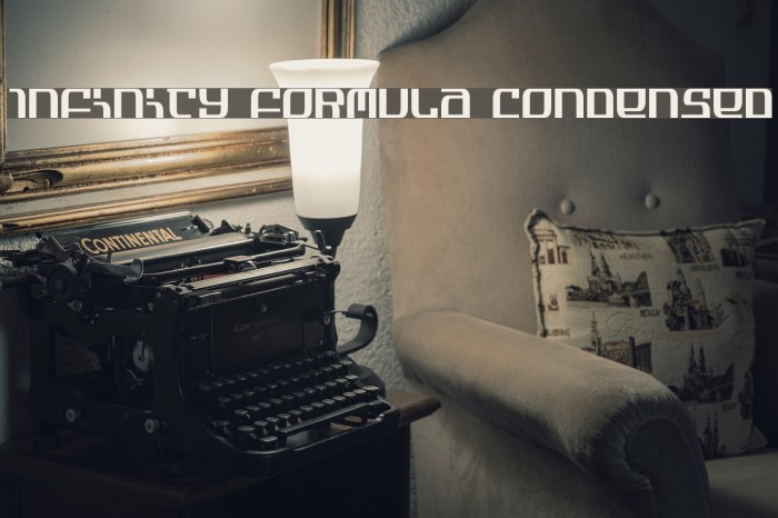 Infinity Formula Condensed Шрифта examples