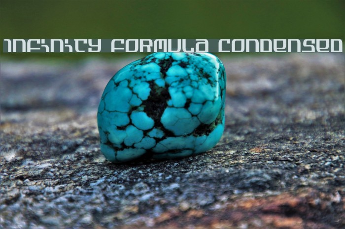 Infinity Formula Condensed Шрифта examples